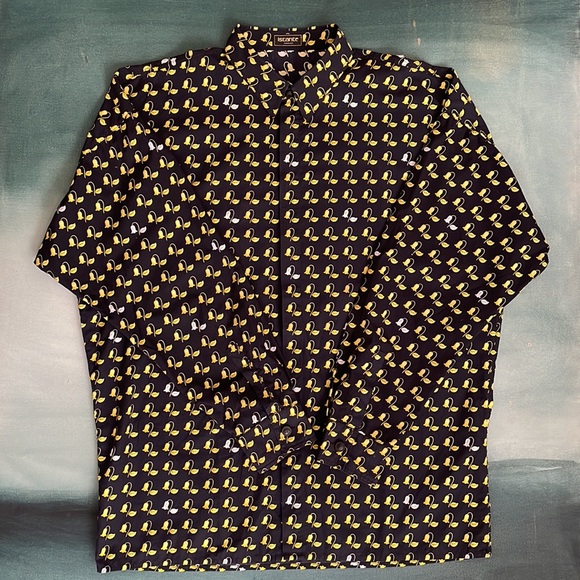 Vintage Gianni Versace Istante Button Down Shirt Floral - Picture 5 of 15